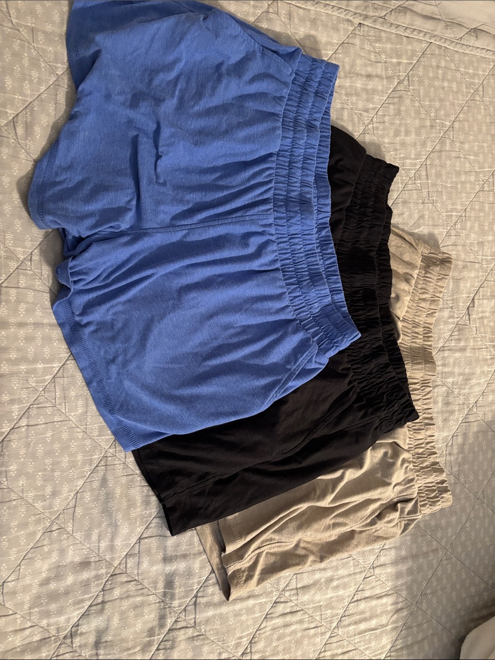 Athletic Works Women's Athletic Shorts - Blue, Black & Tan